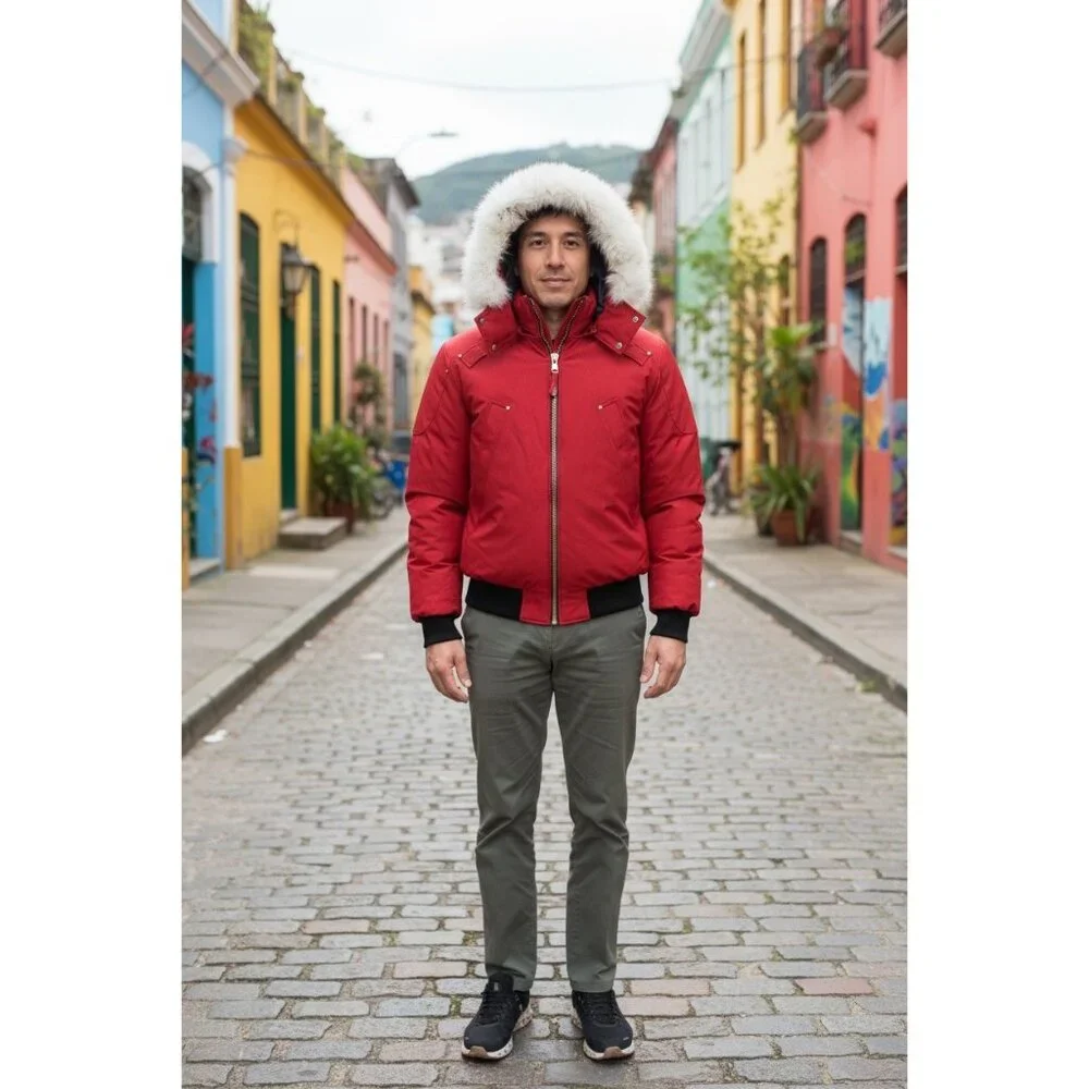 NWT Moose Knuckles Canada Down Parka Red Men's Size S Authentic